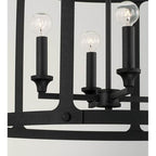 Capital Lighting Brennen 25'' W X 18'' H 4-light Large Pendant In Black Iron