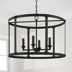 Capital Lighting 344941BI Black Iron 25'' W X 18'' H 4-light Large Pendant In Black Iron Image 2