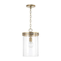 Capital Lighting 348711AD Aged Brass 9.25''w X 15''h 1-light Pendant Chandelier In Aged Brass With Clear Glass Image 1