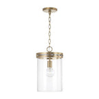 Capital Lighting 348711AD Aged Brass 9.25''w X 15''h 1-light Pendant Chandelier In Aged Brass With Clear Glass Image 1