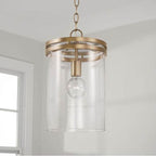 Capital Lighting 348711AD Aged Brass 9.25''w X 15''h 1-light Pendant Chandelier In Aged Brass With Clear Glass Image 2