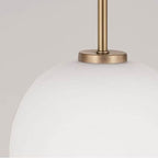 Capital Lighting Lawson 8.75''w X 13.5''h 1-light Pendant In Aged Brass With Soft White Glass