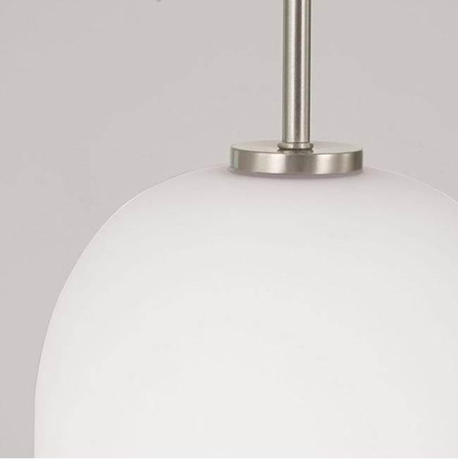 Capital Lighting Lawson 8.75''w X 13.5''h 1-light Pendant In Aged Brass With Soft White Glass