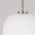 Capital Lighting Lawson 8.75''w X 13.5''h 1-light Pendant In Aged Brass With Soft White Glass