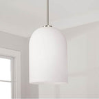 Capital Lighting 348811BN Brushed Nickel 8.75''w X 13.5''h 1-light Pendant In Brushed Nickel With Soft White Glass Image 2