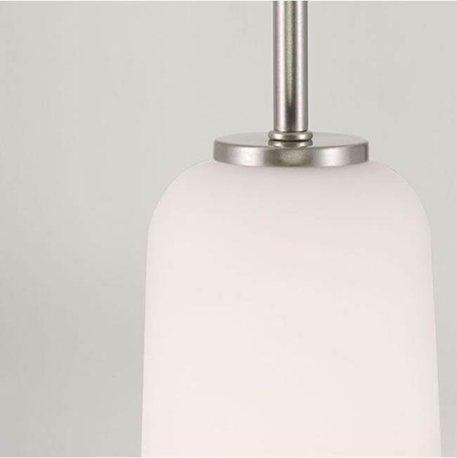 Capital Lighting Lawson 5''w X 6''h 1-light Pendant In Aged Brass With Soft White Glass