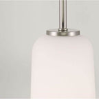 Capital Lighting Lawson 5''w X 6''h 1-light Pendant In Aged Brass With Soft White Glass