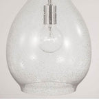 Capital Lighting Brentwood 9.75''w X 18''h 1-light Pendant In Aged Brass With Clear Seeded Teardrop Glass