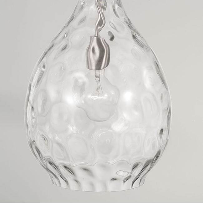 Capital Lighting Brentwood 9.75''w X 18''h 1-light Pendant In Aged Brass With Clear Teardrop Water Glass