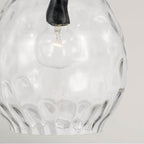 Capital Lighting Brentwood 9.75''w X 18''h 1-light Pendant In Aged Brass With Clear Teardrop Water Glass