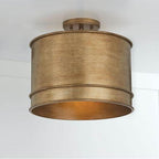 Capital Lighting 349211ML Mystic Luster 14''w X 13.75''h 1-light Dual Mount Pendant Or Semi-flush In Mystic Luster Image 3