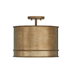Capital Lighting 349211ML Mystic Luster 14''w X 13.75''h 1-light Dual Mount Pendant Or Semi-flush In Mystic Luster Image 2
