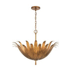 Capital Lighting 349541AG Antique Gold 24''w X 18.75''h 4-light Botanical Pendant In Antique Gold Image 1