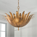 Capital Lighting 349541AG Antique Gold 24''w X 18.75''h 4-light Botanical Pendant In Antique Gold Image 2