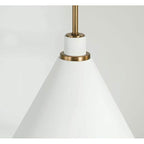 Capital Lighting Bradley 15''w X 13.5''h 1-light Pendant In Aged Brass And Black Metal Shade With White Interior