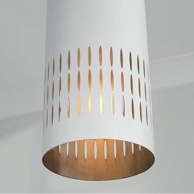 Capital Lighting Dash 9.25''w X 16.5''h 1-light Pendant In Aged Brass And White Metal Shade With Painted Aged Brass Interior