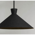 Capital Lighting Paloma 17.75''w X 9''h 1-light Pendant In Textured Black With Textured Shade Interior