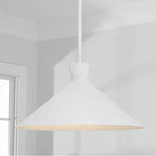 Capital Lighting 350312XW Textured White 17.75''w X 9''h 1-light Pendant In Textured White With Textured Shade Interior Image 2