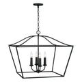 Capital Lighting 350641BI Black Iron 38.50''w X 22''h 4-light Foyer Pendant Lantern In Black Iron Image 1