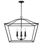 Capital Lighting 350641BI Black Iron 38.50''w X 22''h 4-light Foyer Pendant Lantern In Black Iron Image 3