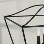 Capital Lighting 350641BI Black Iron 38.50''w X 22''h 4-light Foyer Pendant Lantern In Black Iron Image 4