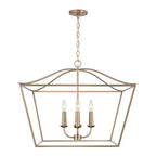 Capital Lighting 350641MA Matte Brass 27.50''w X 22''h 4-light Foyer Pendant Lantern In Matte Brass Image 3