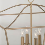 Capital Lighting 350641MA Matte Brass 27.50''w X 22''h 4-light Foyer Pendant Lantern In Matte Brass Image 4