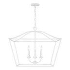 Capital Lighting 350641XW Textured White 27.50''w X 22''h 4-light Foyer Pendant Lantern In Textured White Image 3