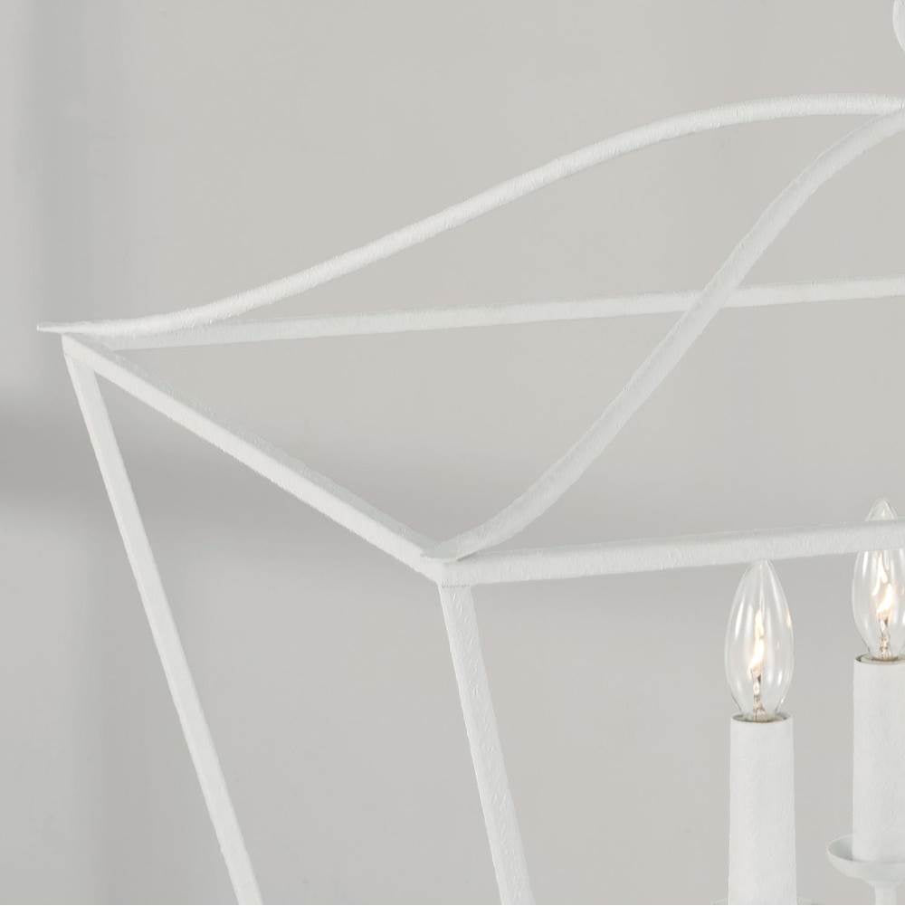 Capital Lighting 350641XW Textured White 27.50''w X 22''h 4-light Foyer Pendant Lantern In Textured White Image 4