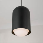 Capital Lighting 351612BI Black Iron 10.25''w X 18''h 1-light Capsule Arch Pendant In Black Iron With Soft White Glass Image 5