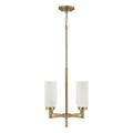 Capital Lighting 351741AD Aged Brass 16.25''w X 17.25''h 4-light Cylindrical Chandelier Pendant In Aged Brass With Faux Alabaster Glass Image 1