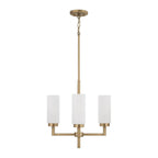 Capital Lighting 351741AD Aged Brass 16.25''w X 17.25''h 4-light Cylindrical Chandelier Pendant In Aged Brass With Faux Alabaster Glass Image 6