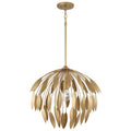 Capital Lighting 351812GF Buffed Gold 20''w X 18''h 1-light Botanical Pendant In Buffed Gold Image 1
