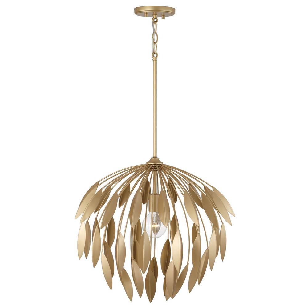 Capital Lighting 351812GF Buffed Gold 20''w X 18''h 1-light Botanical Pendant In Buffed Gold Image 3