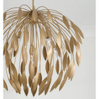 Capital Lighting 351851GF Buffed Gold 28''w X 25.5''h 5-light Botanical Pendant In Buffed Gold Image 3