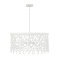 Capital Lighting 352941WE Matte White 24w X 23.5h 4-light Lasercut Metal Pendant In Matte White Modern Motif Image 1