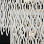Capital Lighting 352971WE Matte White 27w X 30.5h 7-light Lasercut Two-tier Metal Pendant In Matte White Modern Motif Image 6