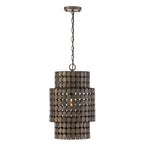 Capital Lighting 354111DR Dark Brass 13'' W X 21'' H 1-light Medallion Cylindrical Pendant In Dark Brass Image 1