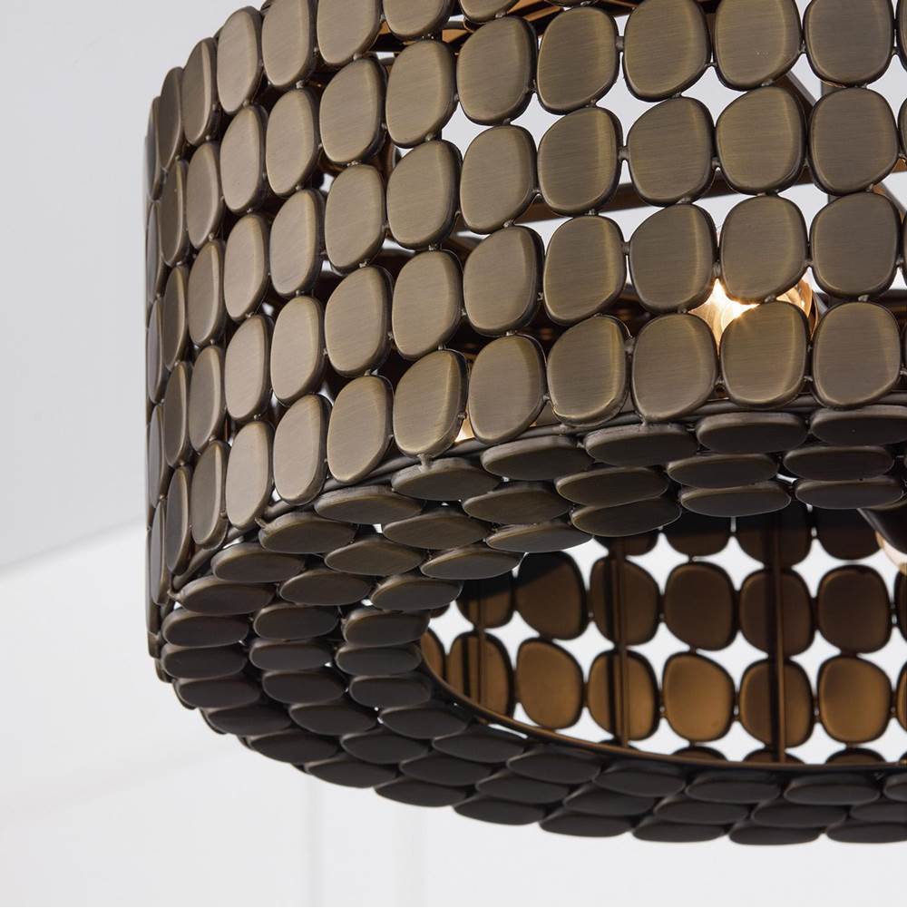 Capital Lighting 354141DR Dark Brass 22'' W X 8.25'' H 1-light Medallion Pendant In Dark Brass Image 2