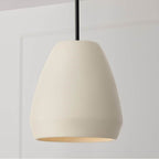 Capital Lighting Della 14'' W X 15'' H 1-light Handcrafted Terracotta Pendant In Ivory And Matte Black