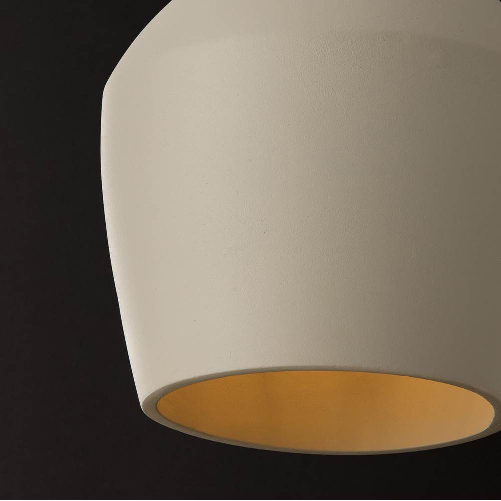Capital Lighting 354212IV Terracotta Ivory 12.5'' W X 14'' H 1-light Handcrafted Terracotta Pendant In Ivory And Matte Black Image 2