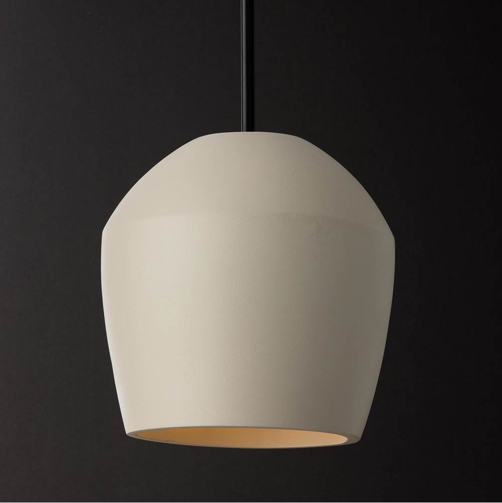 Capital Lighting 354212IV Terracotta Ivory 12.5'' W X 14'' H 1-light Handcrafted Terracotta Pendant In Ivory And Matte Black Image 3