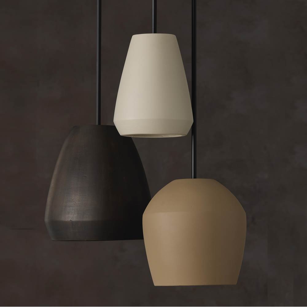 Capital Lighting 354212SN Terracotta Sand 12.5'' W X 14'' H 1-light Handcrafted Terracotta Pendant In Sienna And Matte Black Image 2