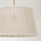 Capital Lighting 357913MA Matte Brass 17.75'' W X 10'' H 1-light Handcrafted Pendant In Matte Brass With Hand-wrapped Bleached Natural Rope Image 4