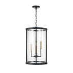 Capital Lighting 358341ER Espresso,Brass 14.75'' W X 25.25'' H 5-light Pendant In Matte Espresso With Clear Glass And Interchangeable Espresso And Brass Candle Sleeves Image 2