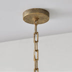 Capital Lighting 359811ARG Artisan Gold 12'' W X 27.5'' H 1-light Unique Elongated Drop Pendant In Artisan Gold With Hand-painted Texture Image 2