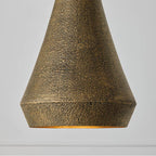 Capital Lighting 359811ARG Artisan Gold 12'' W X 27.5'' H 1-light Unique Elongated Drop Pendant In Artisan Gold With Hand-painted Texture Image 3