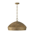 Capital Lighting 359812ARG Artisan Gold 21.5'' W X 135'' H 1-light Unique Open Dome Pendant In Artisan Gold With Hand-painted Texture Image 1