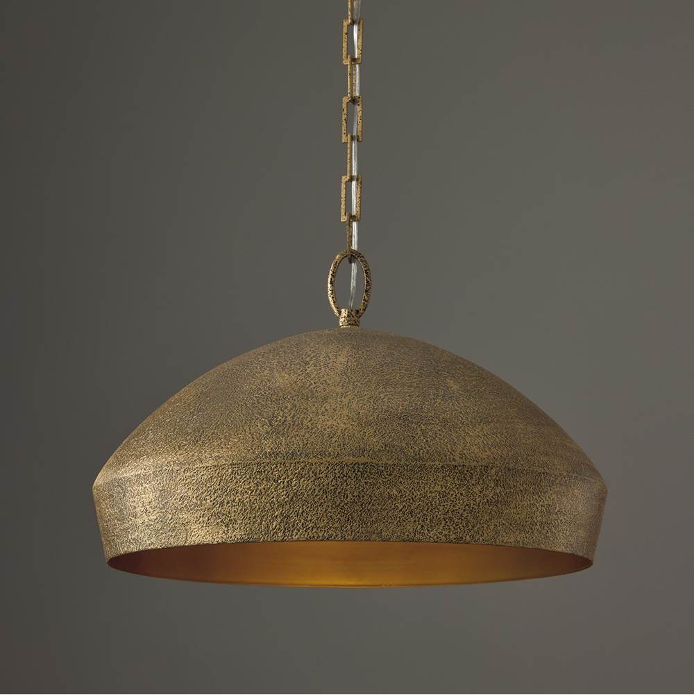 Capital Lighting 359812ARG Artisan Gold 21.5'' W X 135'' H 1-light Unique Open Dome Pendant In Artisan Gold With Hand-painted Texture Image 6