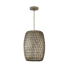 Capital Lighting 359911GCL Grecian Luster 12'' W X 17'' H 1-light Pendant In Grecian Luster With Handcrafted Disc Design And Real Alabaster Diffuser Image 1